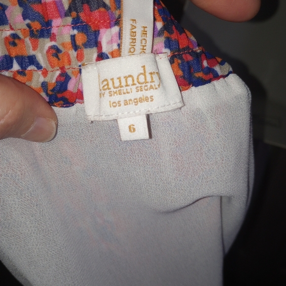 Laundry by Shelli Segal Los Angeles Multi colored pull on skirt size 6 - Picture 6 of 8